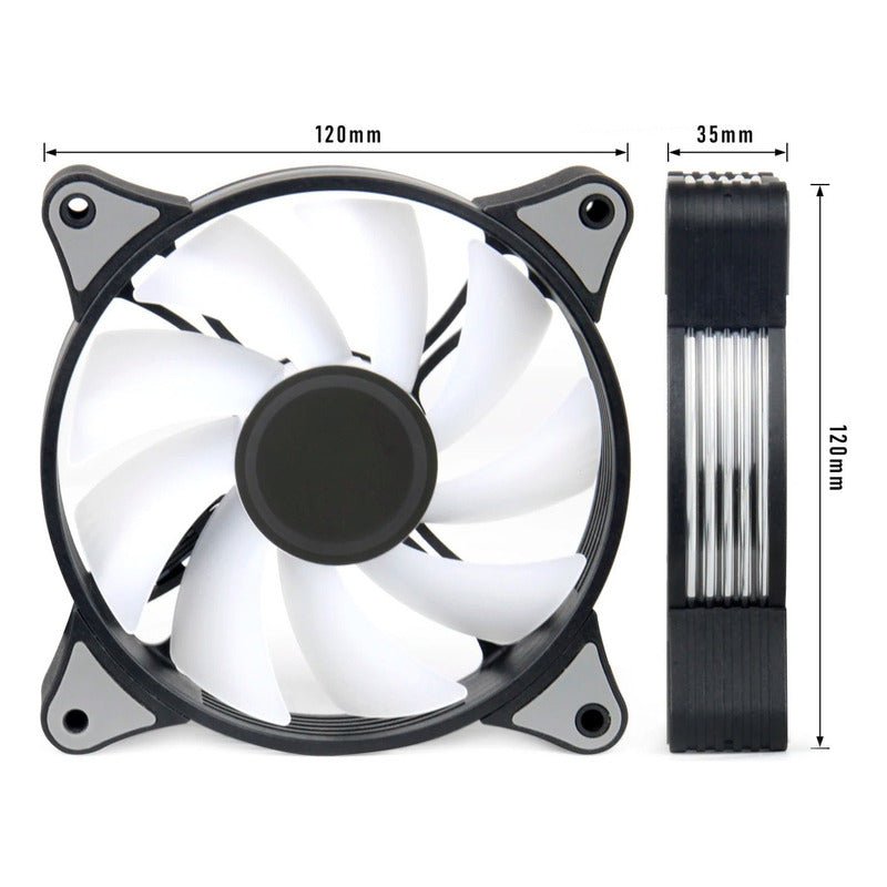 2x Ventilador Rgb Rendimiento Fan Cooler Aigo Pro 120mm Pc - Mi tienda