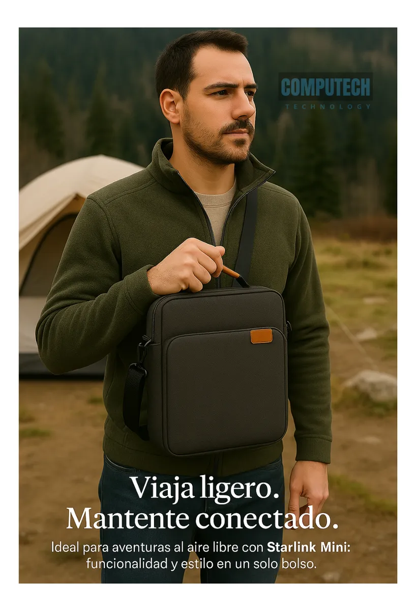 Bolso De Viaje Para Starlink Mini Color Gris