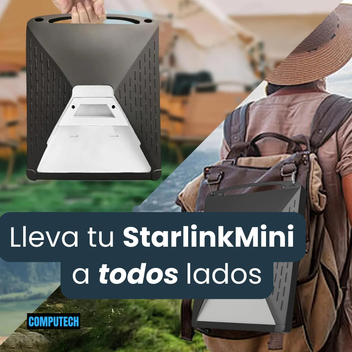 Funda Protectora Para Starlink Mini Silicona Negro