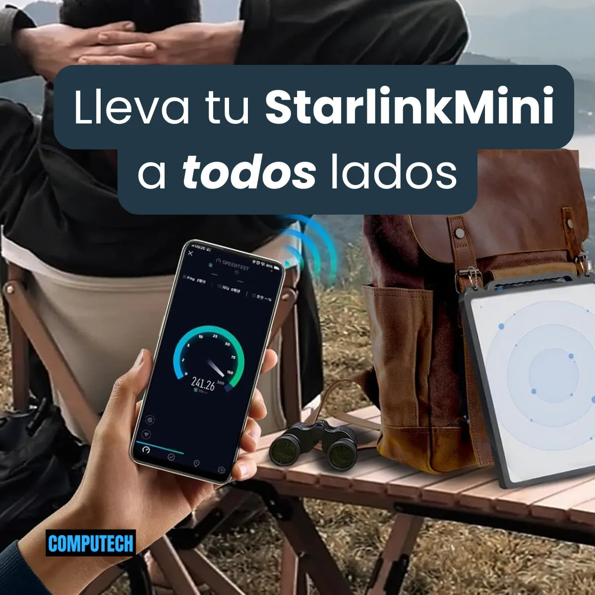 Funda Protectora Para Starlink Mini Silicona Negro