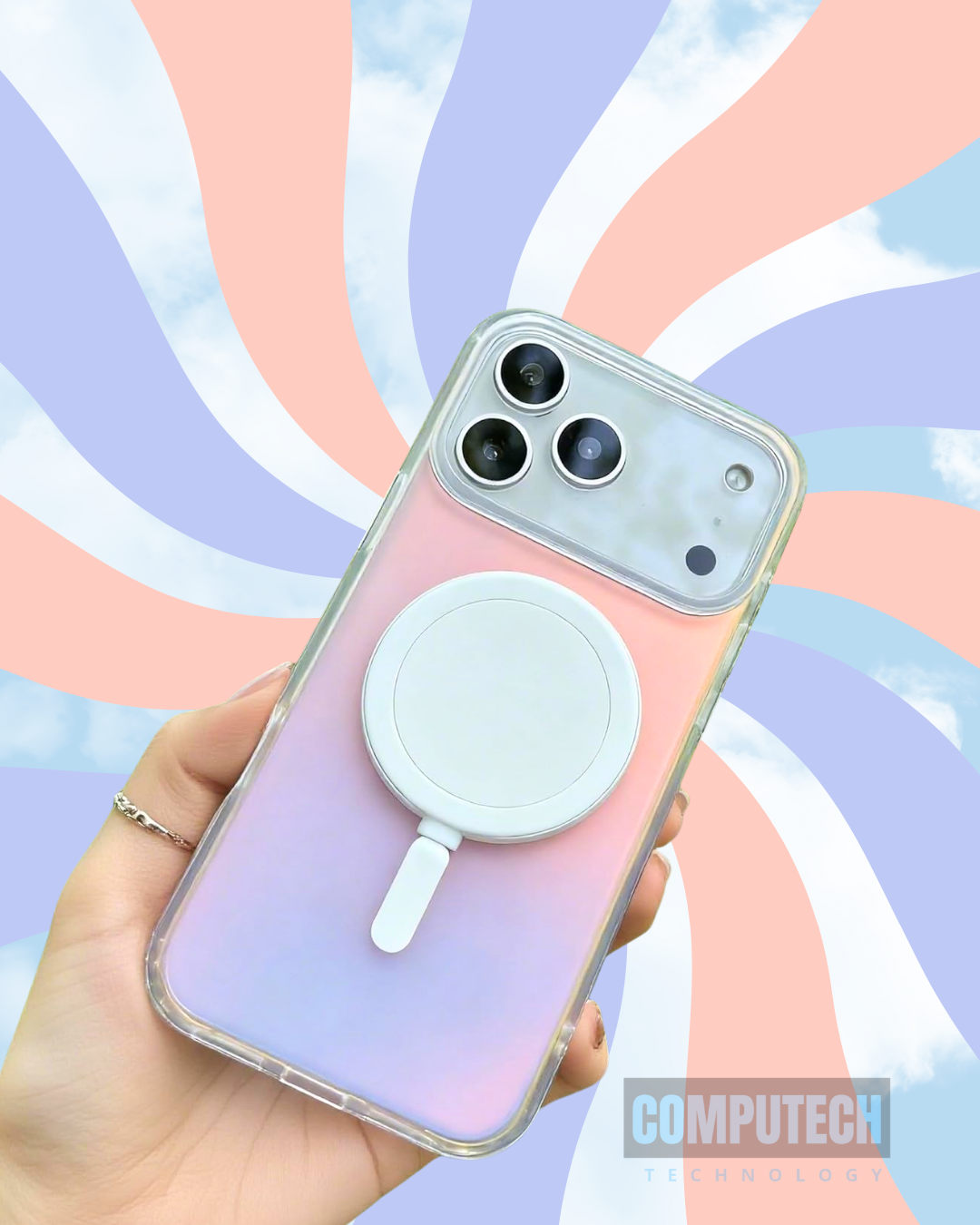 Funda Holográfica Compatible MagSafe iPhone 17 Pro Max