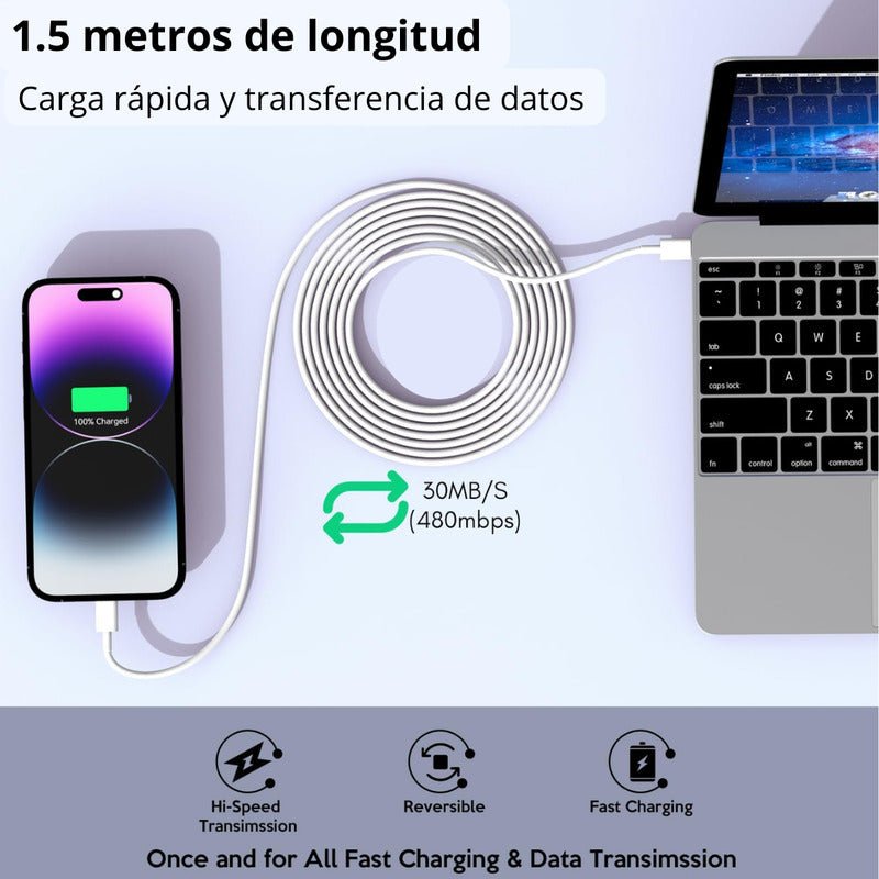 Adaptador Cargador Usb + Tipo C 20w Carga Rápida Qc 3.0 - Mi tienda