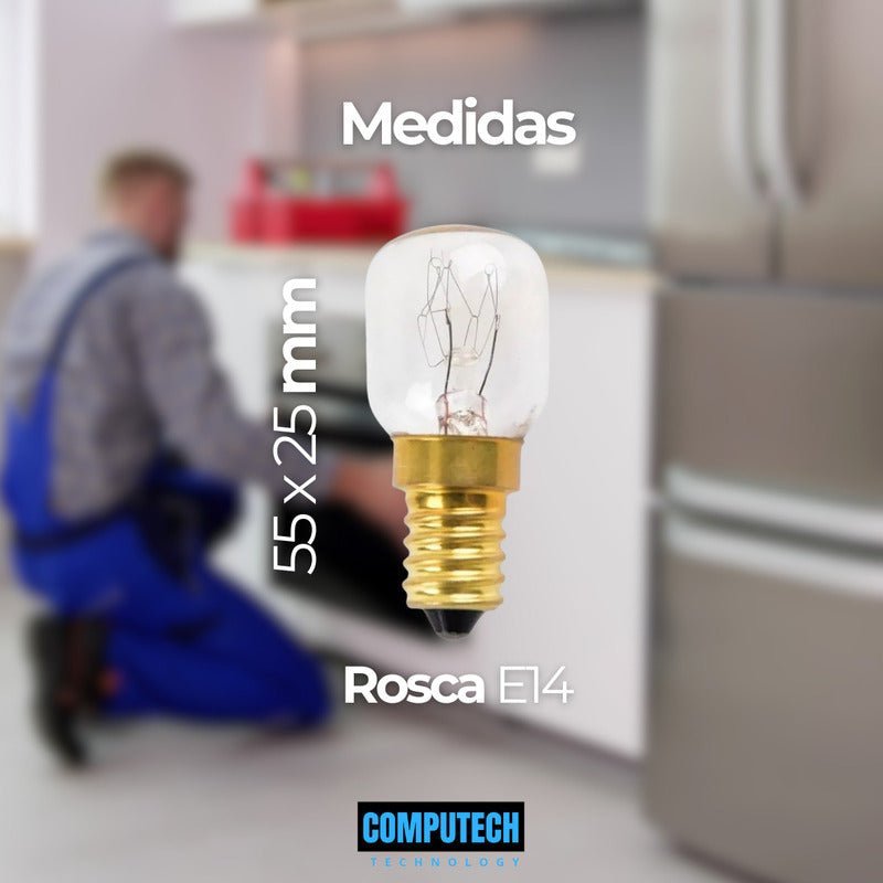 Ampolleta Horno Alta Temperatura 300° 15w E14 Para Mademsa - Mi tienda