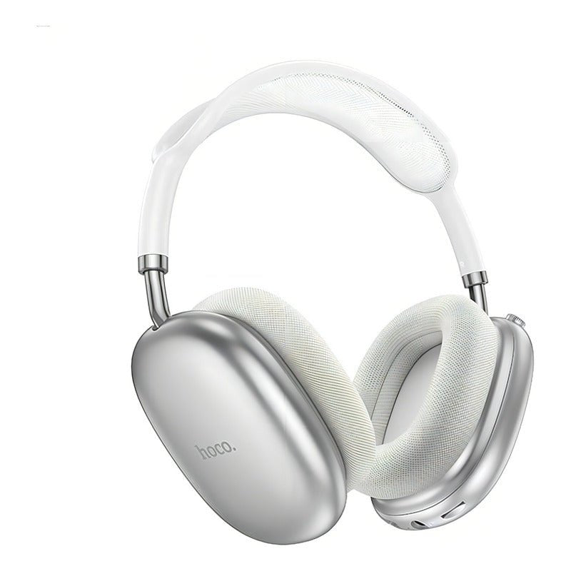 Audífonos Bluetooth Hoco W55 Headset 90 Horas Compatible iPhone Color Plata - Mi tienda