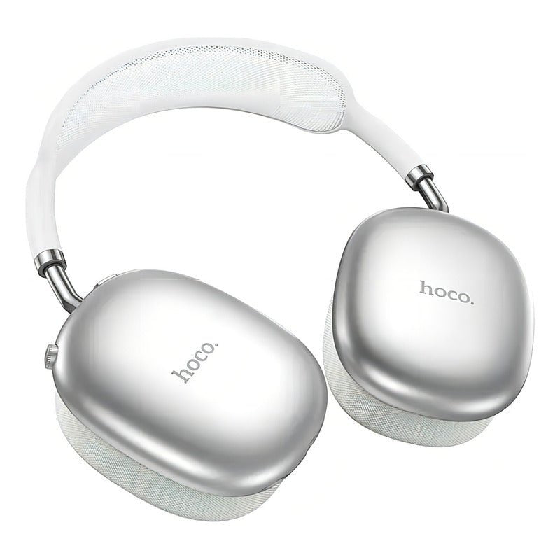 Audífonos Bluetooth Hoco W55 Headset 90 Horas Compatible iPhone Color Plata - Mi tienda
