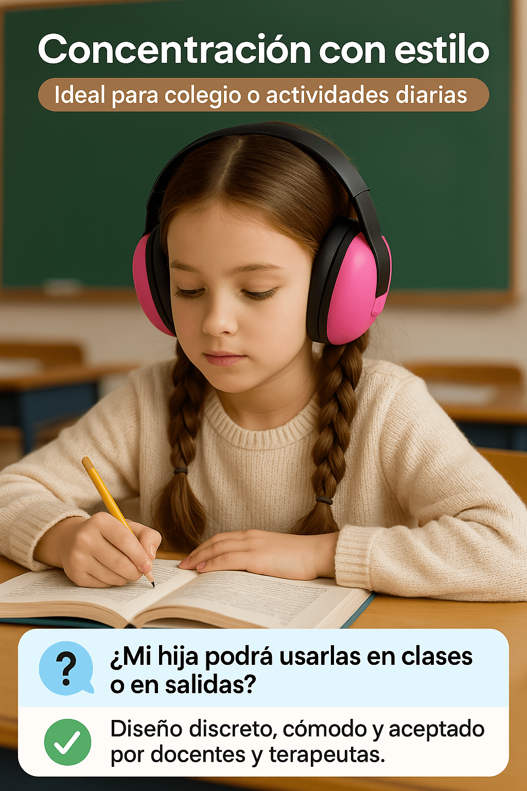 Audífonos Orejeras Antiruido Niños Y Jóvenes Con Autismo Tea Tdah - Mi tienda