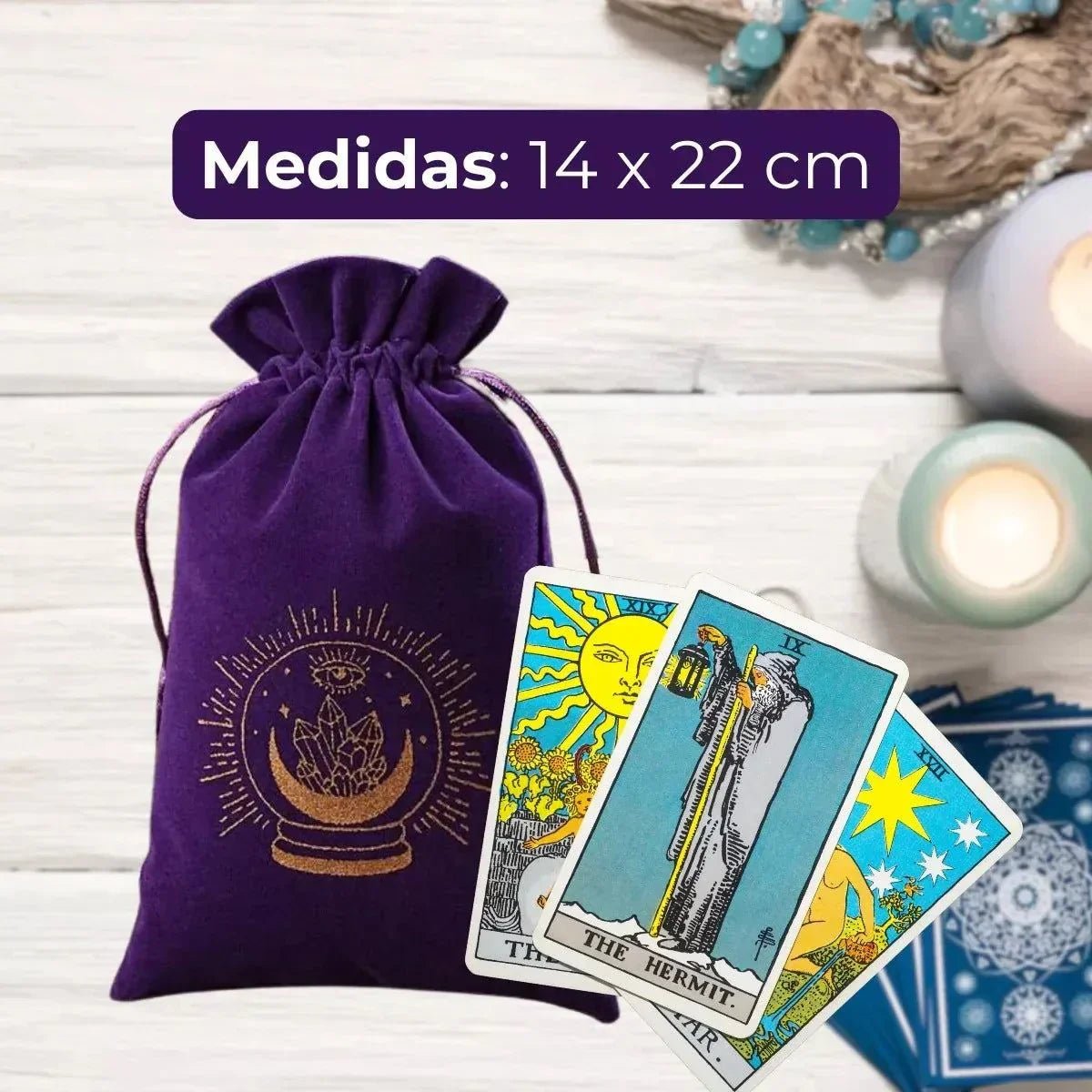 Bolsa de Terciopelo Premium para Mazo de Tarot - Mi tienda