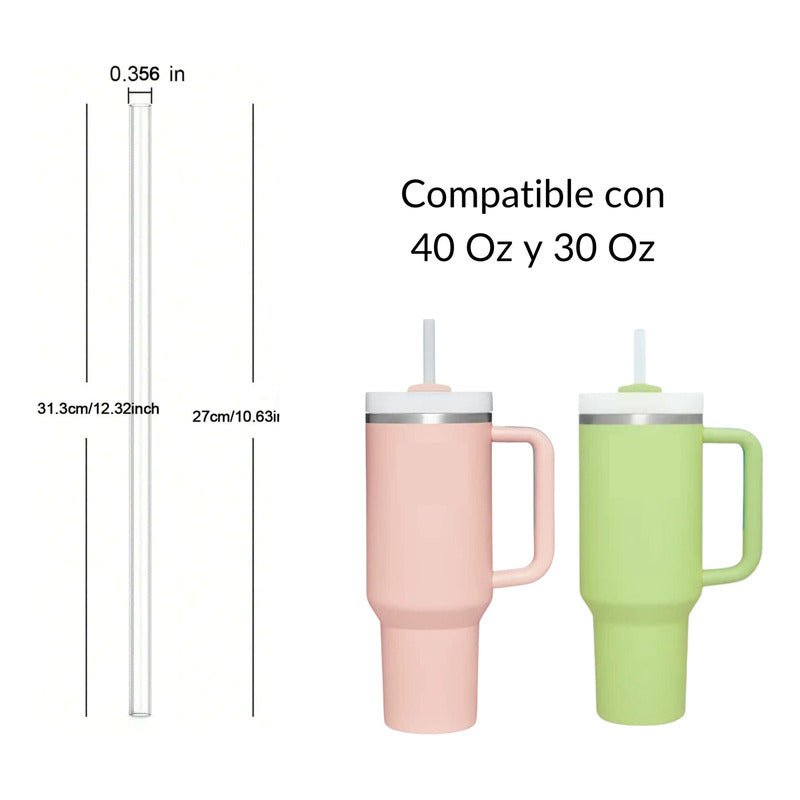 Bombilla Pajita 6 Unidades Compatible Con Vaso Stanl - Mi tienda