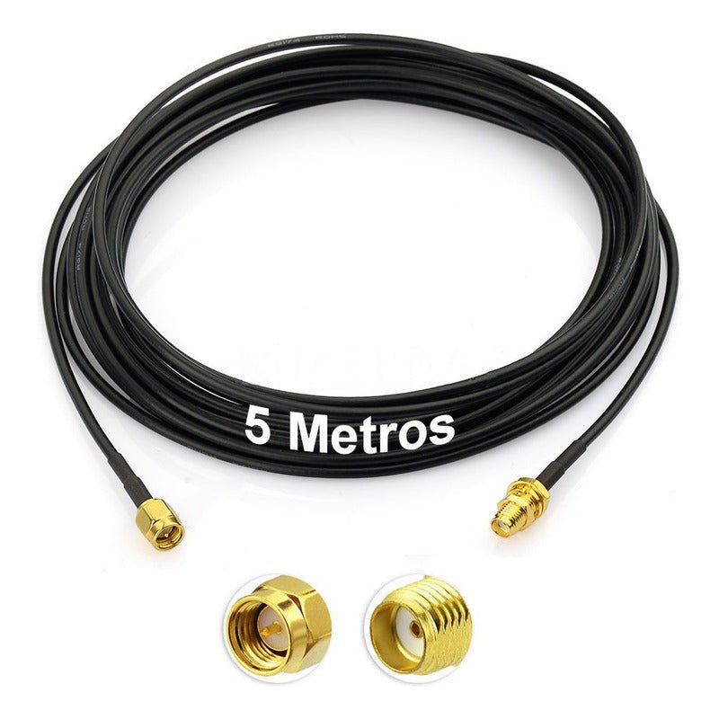 Cable Sma Extensor Pigtail 5m Rg174 Coaxial Antena - Mi tienda
