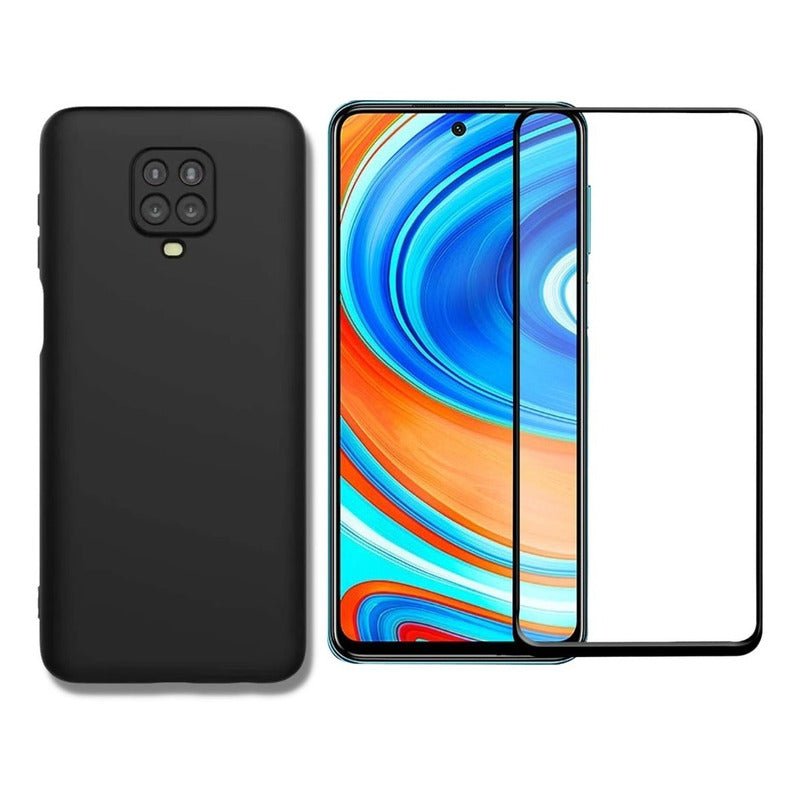 Carcasa Silicona Slim Para Xiaomi Redmi Note 9s + Vidrio - Mi tienda