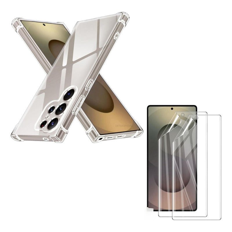 Carcasa Transparente Premium Para Samsung S25 Ultra +vidrio - Mi tienda