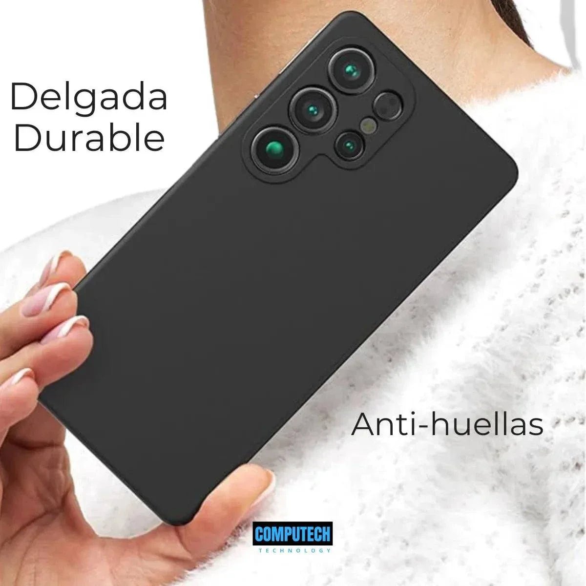 Funda de Silicona Premium Negra para Samsung Galaxy S25 Ultra - Mi tienda