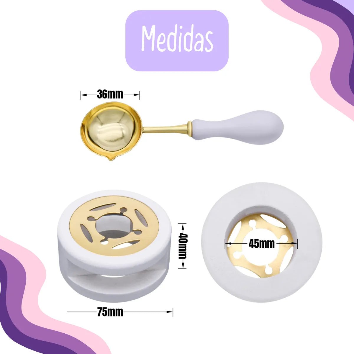 Kit Horno y Cuchara para Lacre - Mi tienda