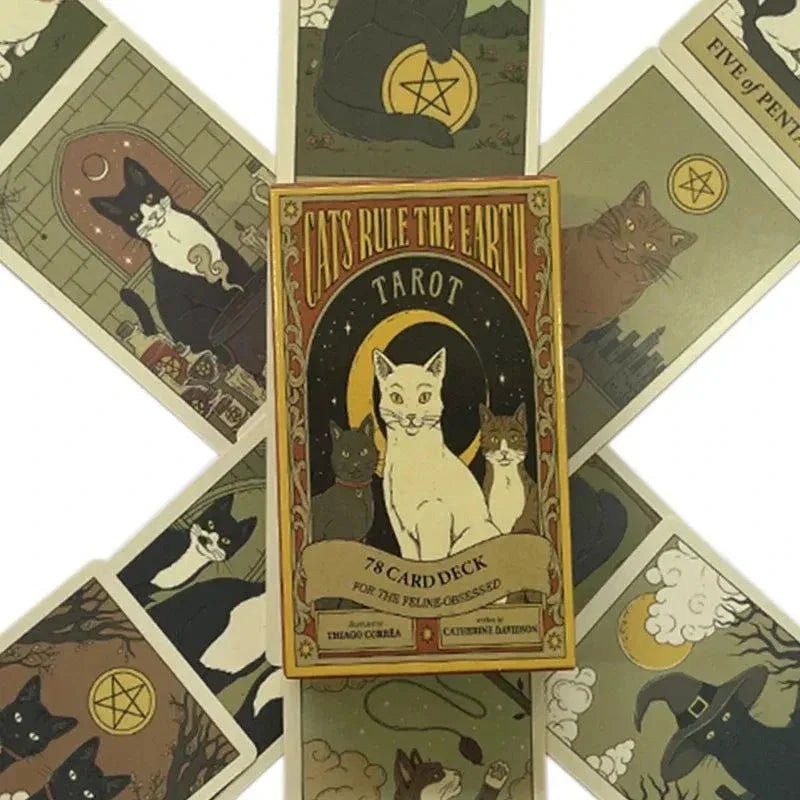 Mazo De Tarot Gatos Cats Rule The Earth 78 Cartas - Mi tienda