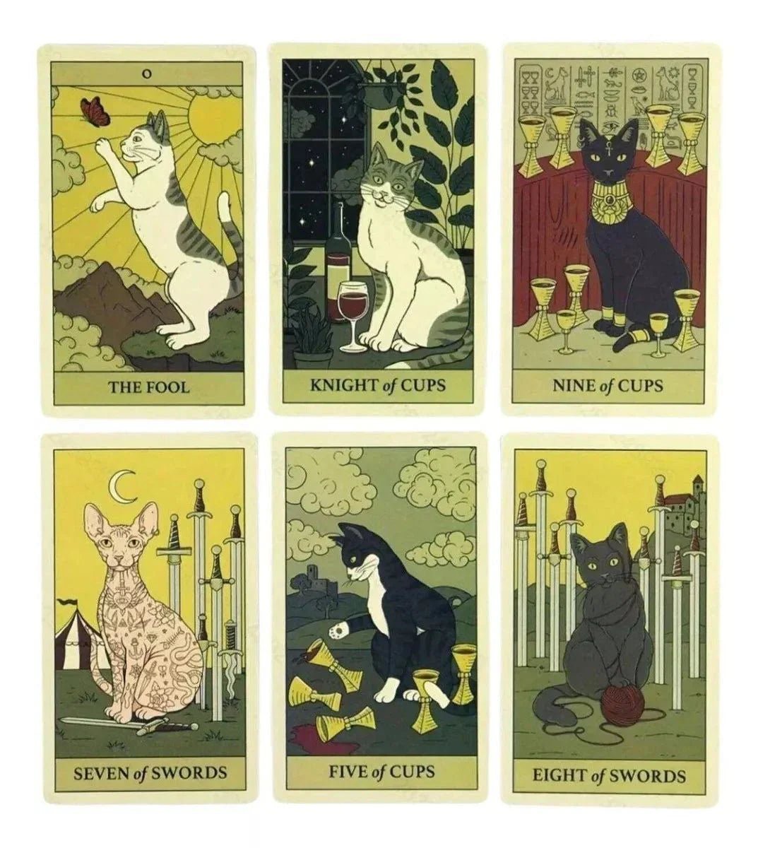 Mazo De Tarot Gatos Cats Rule The Earth 78 Cartas - Mi tienda