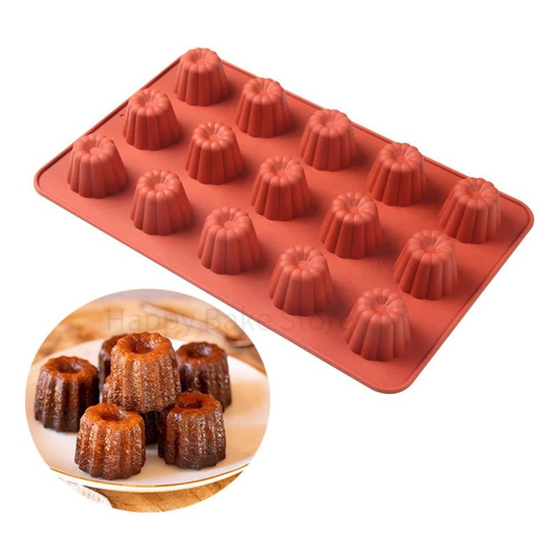 Molde Para Canele Antiadherente Silicona Grado Alimenticio - Mi tienda