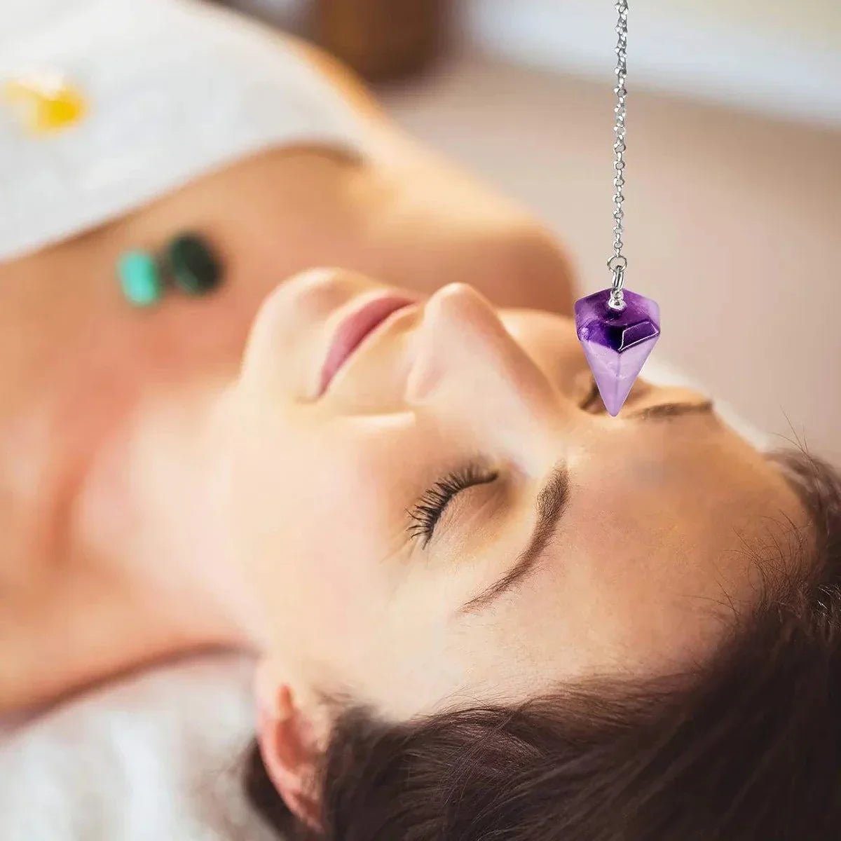 Péndulo de Amatista y Plata 925: Herramienta para Adivinación, Reiki y Radiestesia - Mi tienda