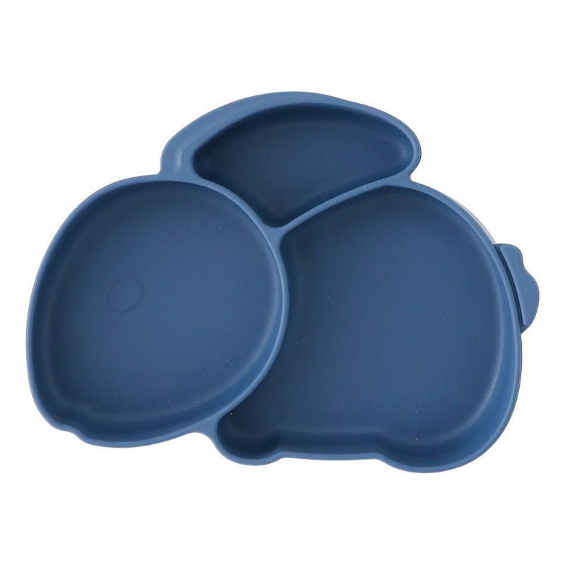 Set De Comida Para Bebé Fibra De Trigo Osito Bpa Free Color Azul - Mi tienda