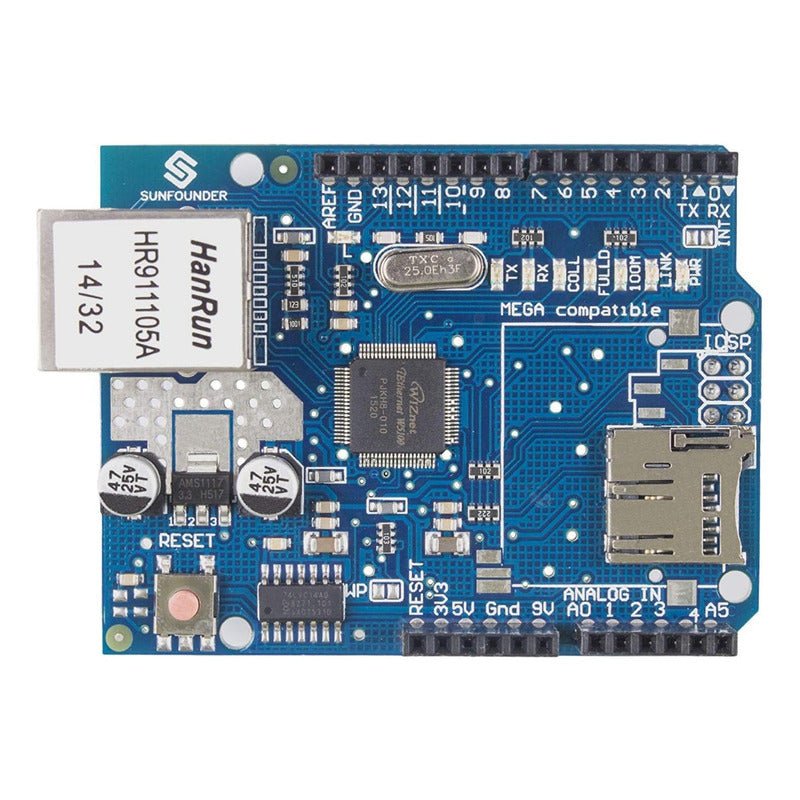 Shield Ethernet W5100 Network Lan Compatible Con Arduino - Mi tienda