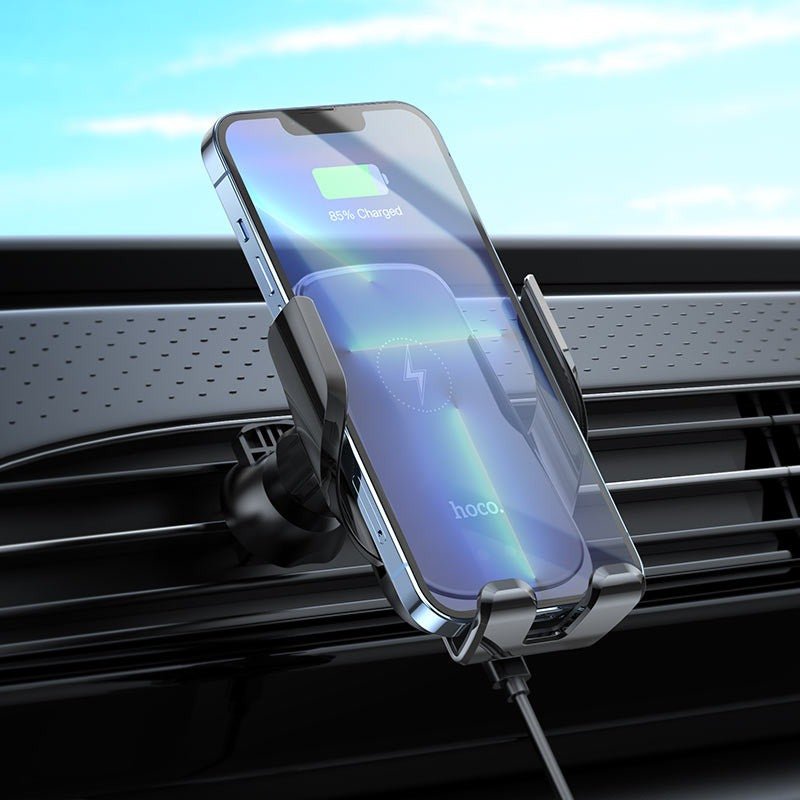 Soporte De Auto Carga Inalambrica Para iPhone Smartphone - Mi tienda