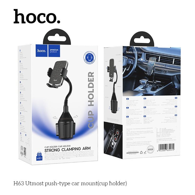 Soporte De Auto Porta Vasos Porta Celular Teléfono Hoco H63 - Mi tienda
