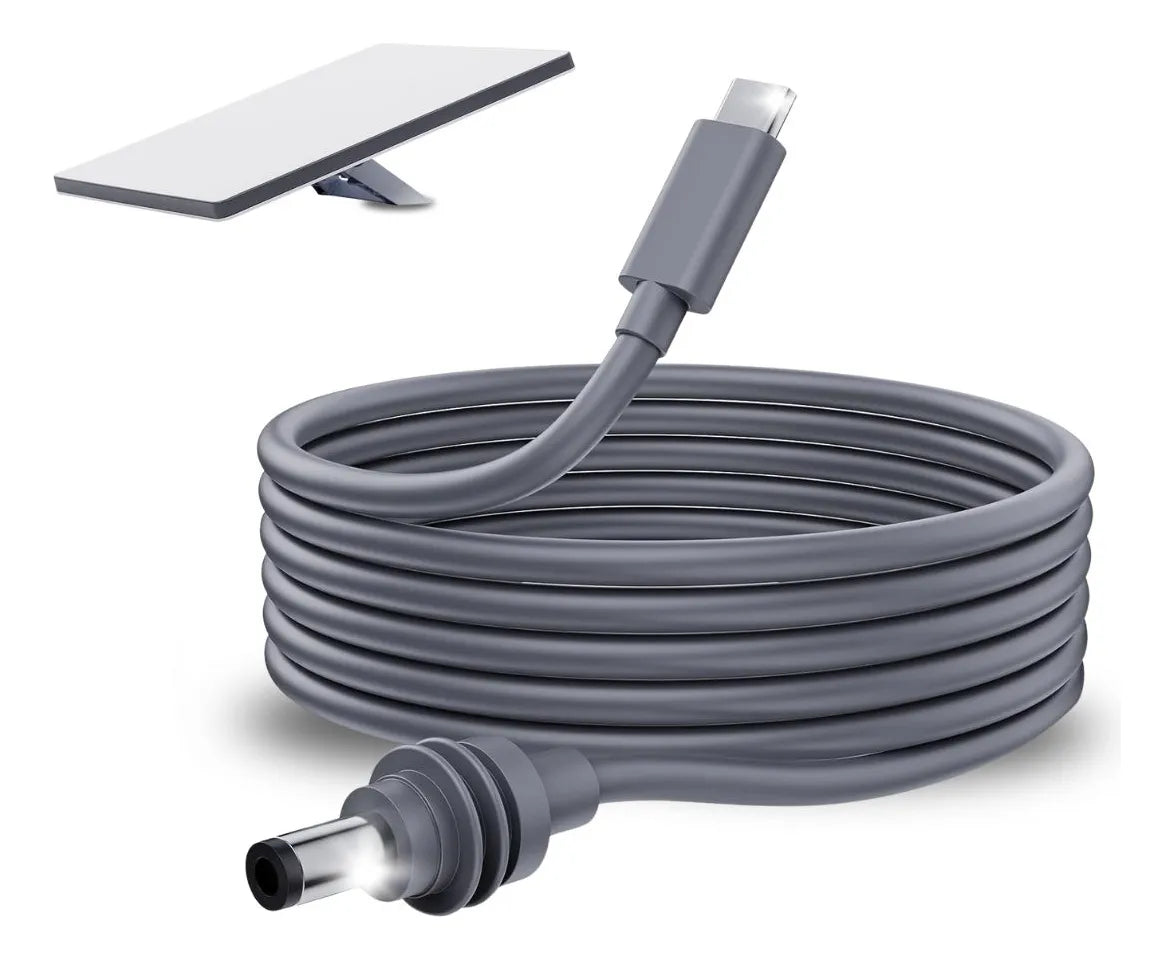 Cable Carga Para Starlink Mini Usb-c Premium 2 Metros 100w Color Gris Oscuro - Marca Computech Gris Oscuro
