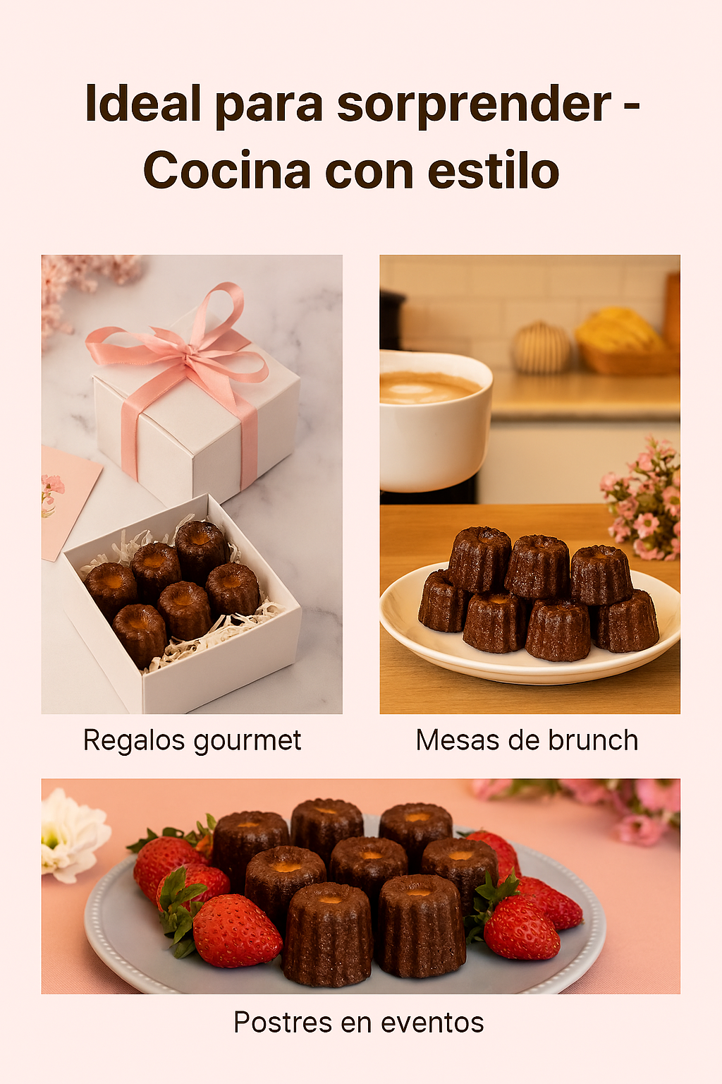 Molde para canele de silicona usos