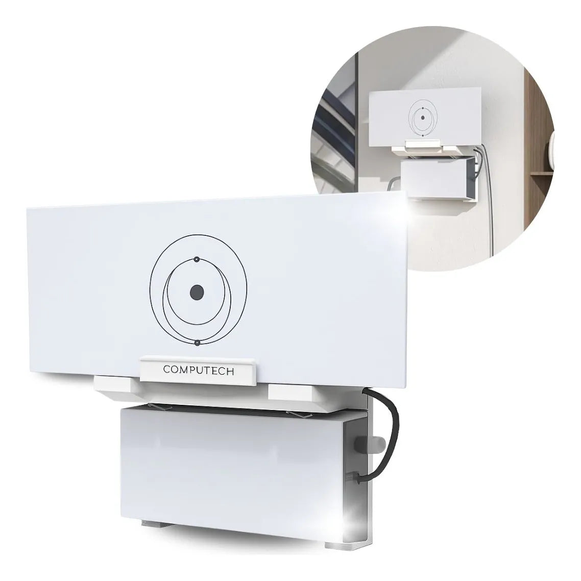 Soporte De Pared Para Router Starlink Gen 3 Y Fuente Poder Blanco
