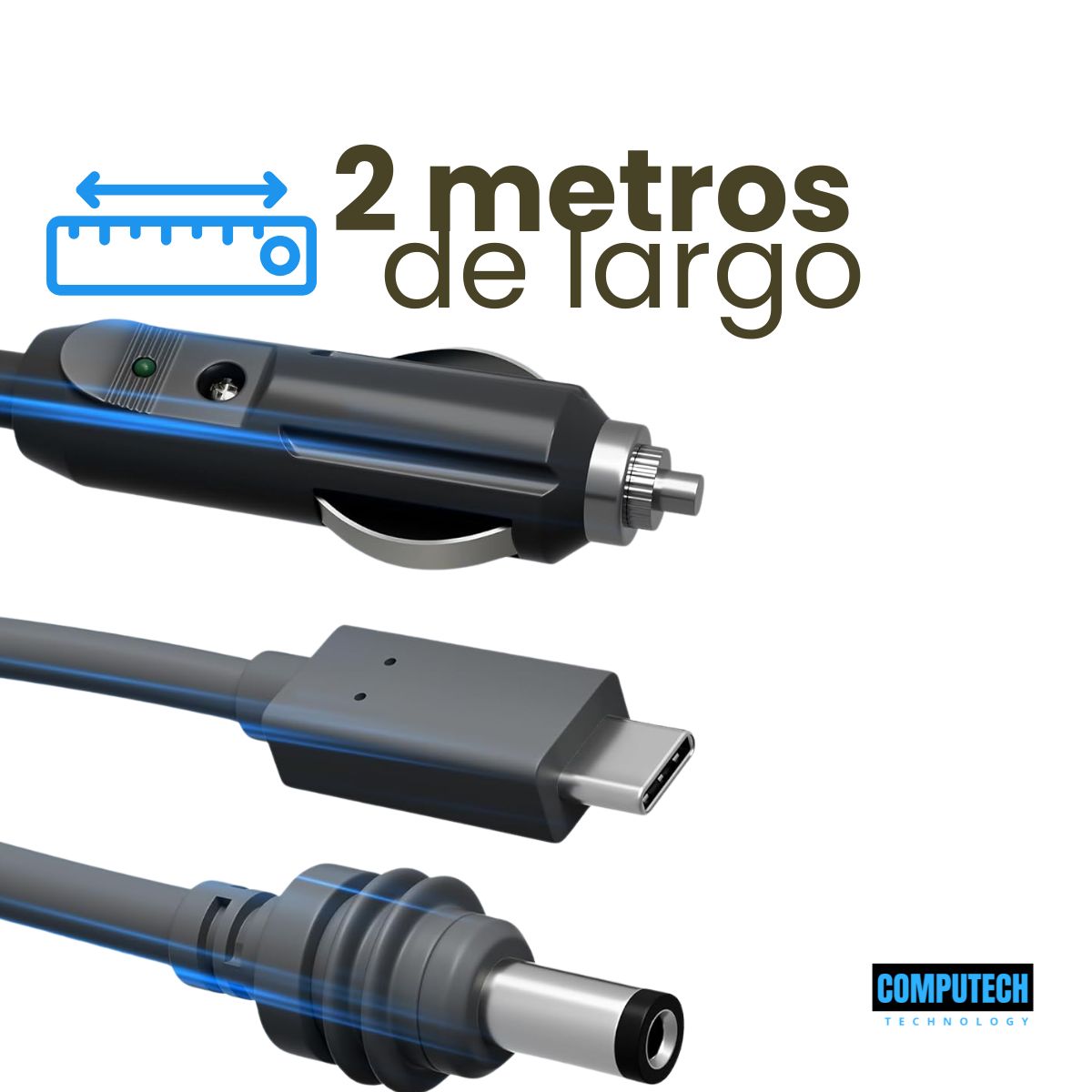 Cable Cargador Auto Starlink Mini 3 en 1 Premium