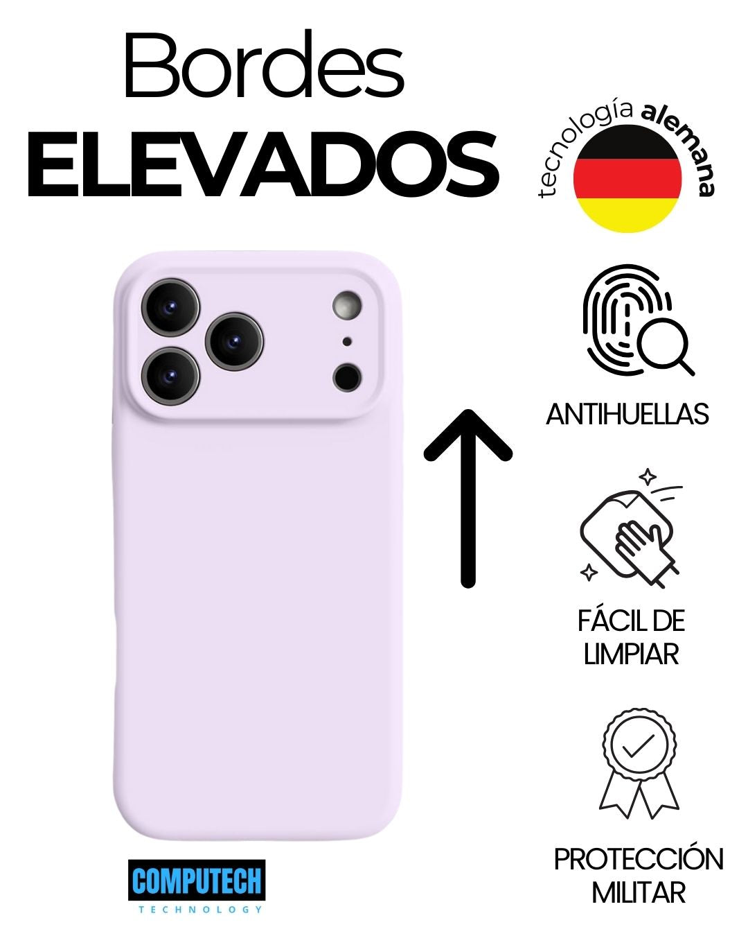 Carcasa / Funda Silicona Premium Antihuellas Para iPhone 17 / Pro /Max
