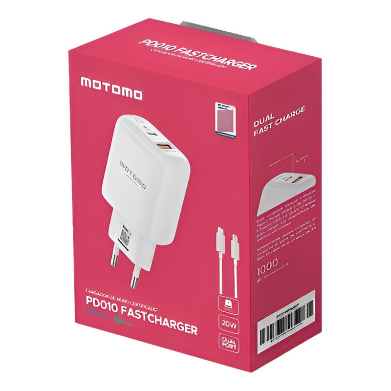 Adaptador Cargador Usb + Tipo C 20w Carga Rápida Qc 3.0 - Mi tienda