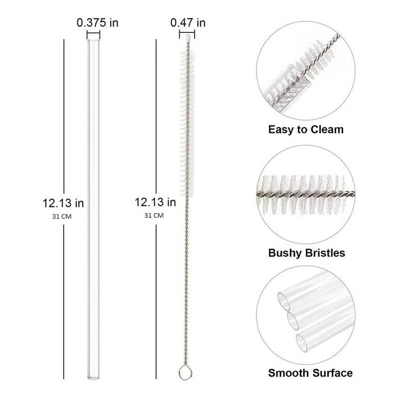 Bombilla Pajita Set 6 + Tapas Antiderrame Set 2 Compatible - Mi tienda