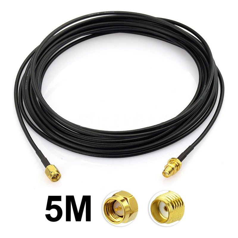 Cable Sma Extensor Pigtail 5m Rg174 Coaxial Antena - Mi tienda
