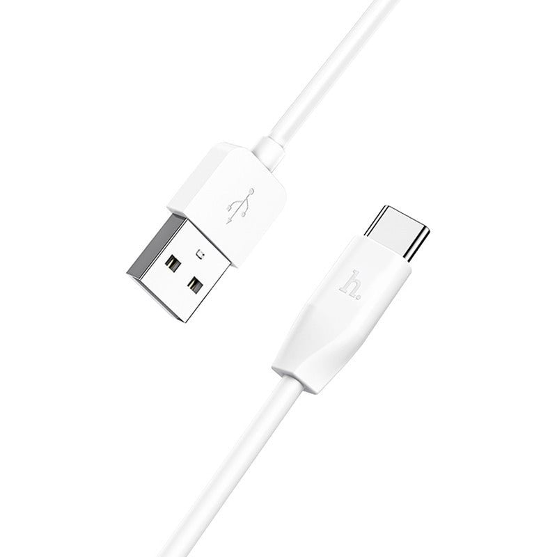 Cable Usb A Tipo C 3a 1m Carga Rápida Hoco X1 Blanco - Mi tienda