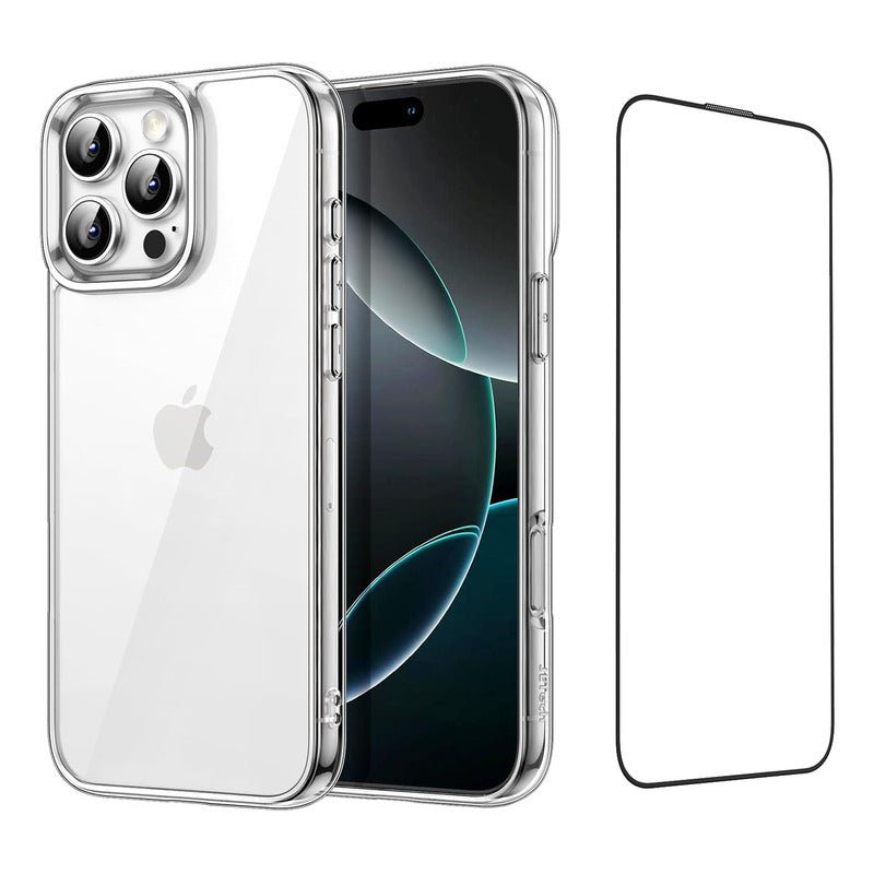 Carcasa Funda + Mica Para iPhone 16 / Pro / Max Silicona - Mi tienda