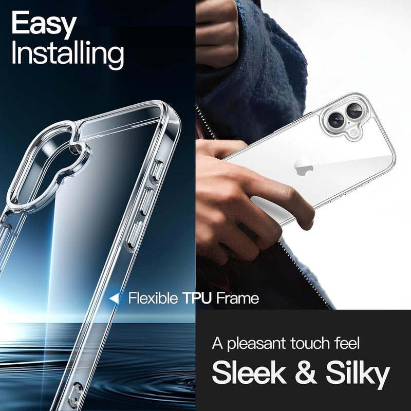 Carcasa Funda + Mica Para iPhone 16 / Pro / Max Silicona - Mi tienda