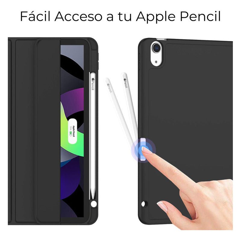 Carcasa Funda Smart Cover Para iPad Air 11 M2 2024 2025 Pencil Color Negro - Mi tienda