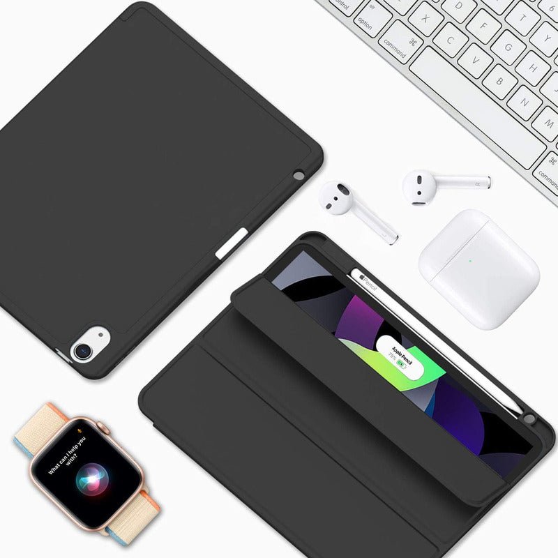 Carcasa Funda Smart Cover Para iPad Air 11 M2 2024 2025 Pencil Color Negro - Mi tienda