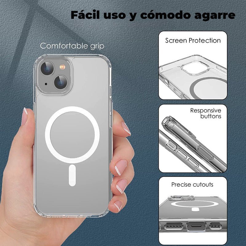Carcasa MagSafe para iPhone Transparente (todos Los Modelos) - Mi tienda