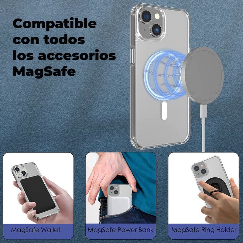Carcasa MagSafe para iPhone Transparente (todos Los Modelos) - Mi tienda