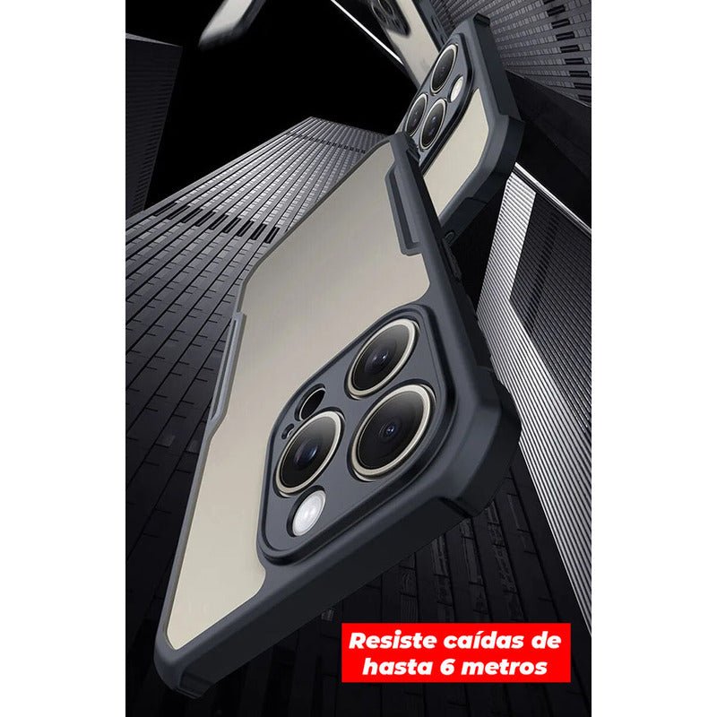 Carcasa Para iPhone 16 Pro / Max + Vidrio Militar Grade - Mi tienda