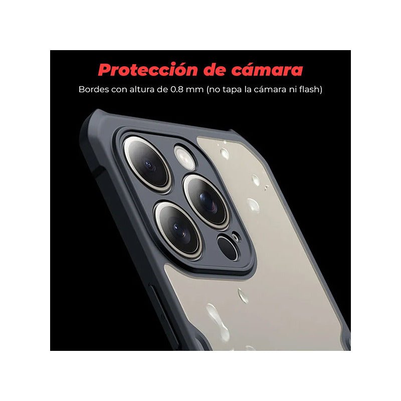 Carcasa Para iPhone 16 Pro / Max + Vidrio Militar Grade - Mi tienda