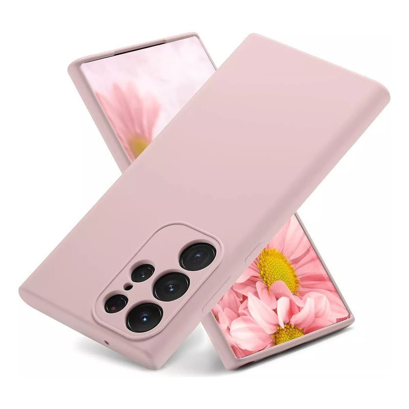 Carcasa Para Samsung S23 Ultra Silicona Premium Rosa - Mi tienda