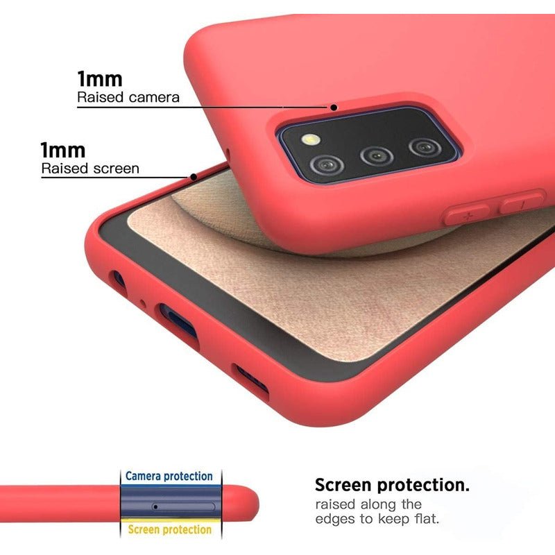 Carcasa Silicona Antihuellas Para Samsung Galaxy A02s - Mi tienda