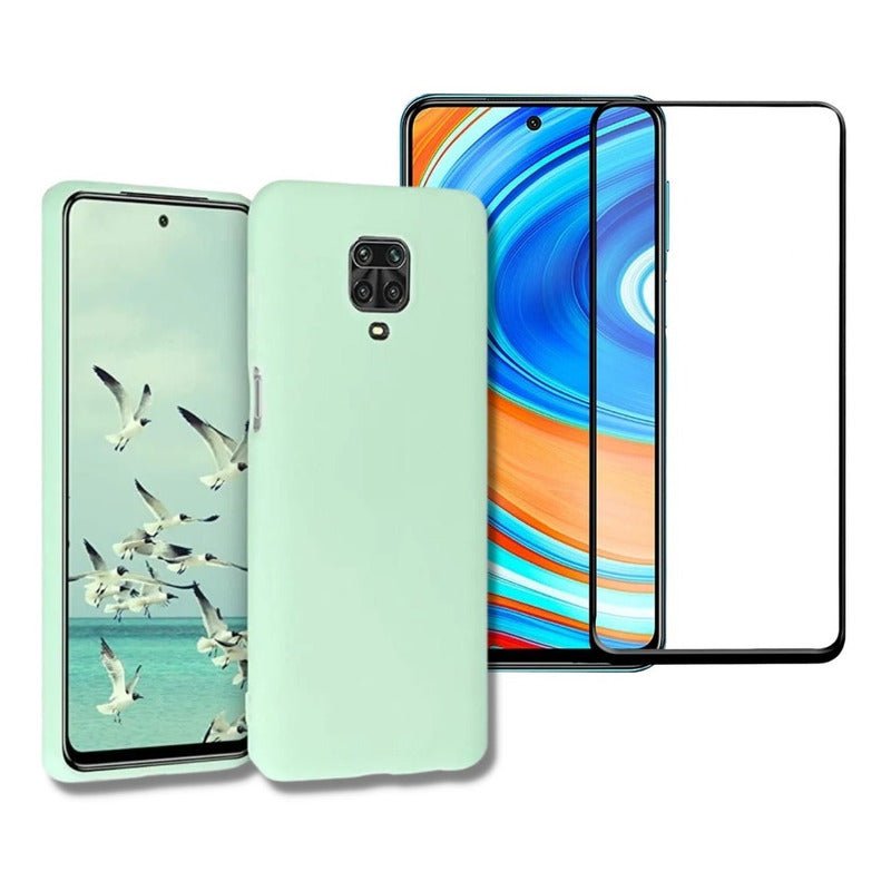 Carcasa Silicona Slim Para Xiaomi Redmi Note 9s + Vidrio - Mi tienda