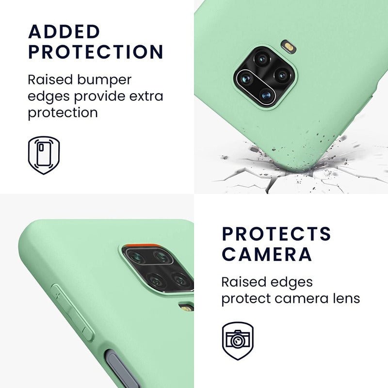 Carcasa Silicona Slim Para Xiaomi Redmi Note 9s + Vidrio - Mi tienda