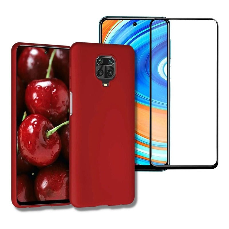 Carcasa Silicona Slim Para Xiaomi Redmi Note 9s + Vidrio - Mi tienda