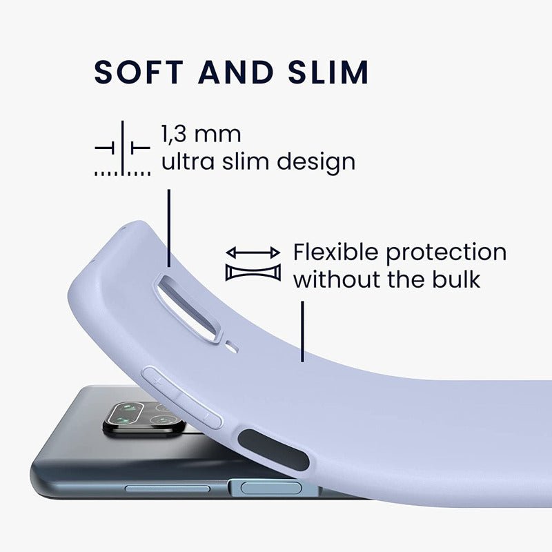 Carcasa Silicona Slim Para Xiaomi Redmi Note 9s + Vidrio - Mi tienda