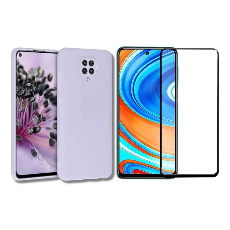 Carcasa Silicona Slim Para Xiaomi Redmi Note 9s + Vidrio - Mi tienda