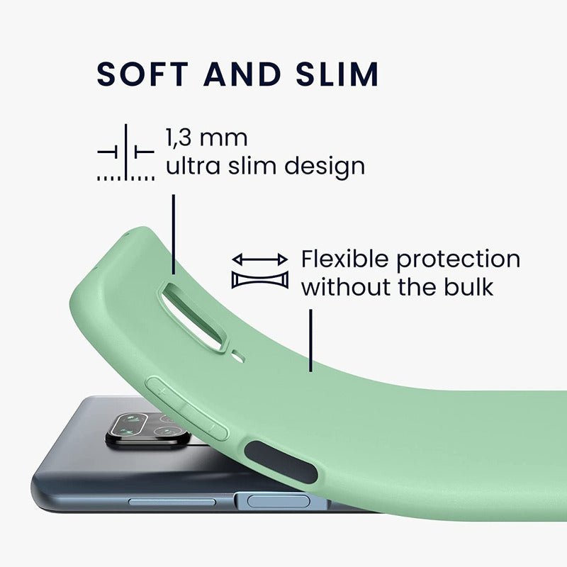 Carcasa Silicona Slim Para Xiaomi Redmi Note 9s + Vidrio - Mi tienda